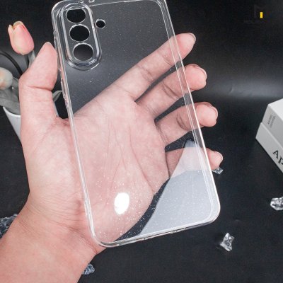 MOLAN CANO Gliter Jelly Case Clear รุ่น Samsung Galaxy A56 เคสใส แบบนิ่ม กลิตเตอร์ กากเพชร