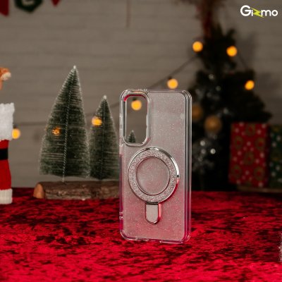 Gizmo Glitter magsafe stand Samsung S24FE เคสแบบกลิตเตอร์ กันกระแทก มีขาตั้ง เคสชาร์จได้