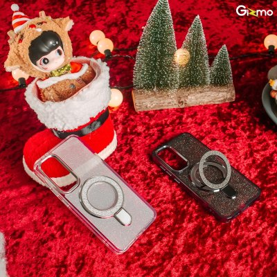 Gizmo Glitter magsafe stand Samsung S24FE เคสแบบกลิตเตอร์ กันกระแทก มีขาตั้ง เคสชาร์จได้