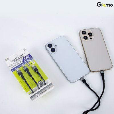 Gizmo สายชาร์จ Type-C To Type-C & Lightning 2 in 1 รุ่น GU-060