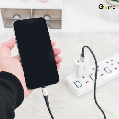 Gizmo สายชาร์จ Lightning ไลท์นิ่ง สายไอโฟน ผ้าถัก ความยาว 2 เมตร 3A รุ่น GU-065