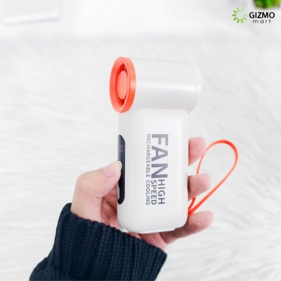 High-speed(FA11) Handheld Mini Fan พัดลมพกพาพลังเทอร์โบพร้อมฟังก์ชันจ่ายพลังงานฉุกเฉิน