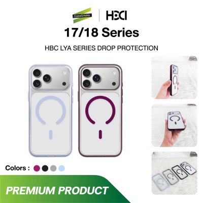 HDD (HBC-421) Iya series iPhone 17/18 Series เคสกันกระแทกใส MagSafe