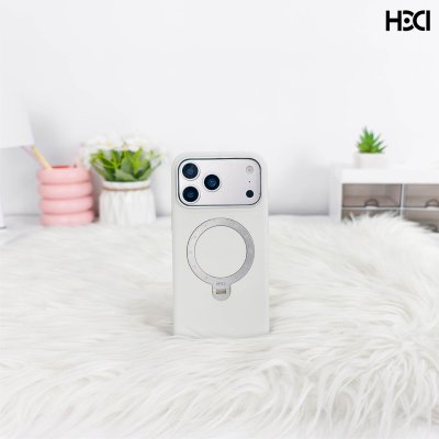 HDD (HBC-477) Tasman Series iPhone 17/18 Series เคสซิลิโคน MagSafe พร้อมขาตั้งหมุน 360°