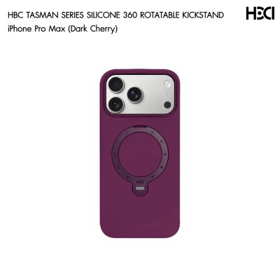 HDD (HBC-477) Tasman Series iPhone 17/18 Series เคสซิลิโคน MagSafe พร้อมขาตั้งหมุน 360°
