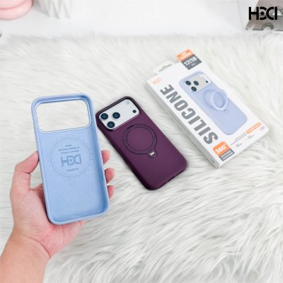 HDD (HBC-477) Tasman Series iPhone 17/18 Series เคสซิลิโคน MagSafe พร้อมขาตั้งหมุน 360°