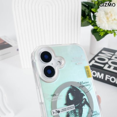 Gizmo WWPC Hologram Case with MagSafe Fishbone เคสโฮโลแกรมลายก้างปลา รองรับ MagSafe iPhone 17