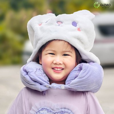 หมอนรองคอ + ผ้าห่ม Icarer Family Printed Shawl Blanket