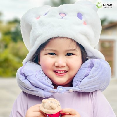 หมอนรองคอ + ผ้าห่ม Icarer Family Printed Shawl Blanket