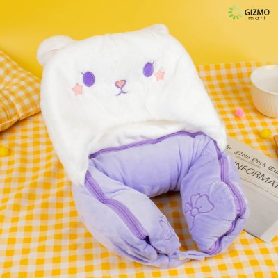 หมอนรองคอ + ผ้าห่ม Icarer Family Printed Shawl Blanket