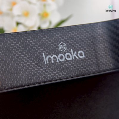 Imoaka Car Seat Gap Storage Box IK-7000 Black กล่องเก็บของข้างเบาะรถยนต์ ลายคาร์บอนไฟเบอร์พรีเมียม (แพ็ก 2 ชิ้น)