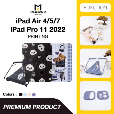 เคส iPad Molan Cano Multistand Back Clear สกีนลายแฟชั่นหลังใส TPU+PC ดีไซน์สดใส