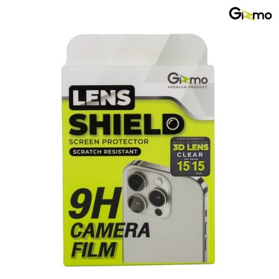 Gizmo Camera Film 3D Lens iPhone 15 กระจกกันรอยเลนส์กล้อง