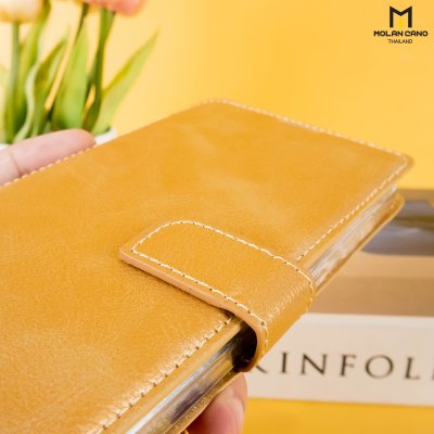 Molan Cano Issue Diary เคสฝาพับหนังพรีเมียม ช่องใส่บัตร 5 ใบ สำหรับ Samsung A37