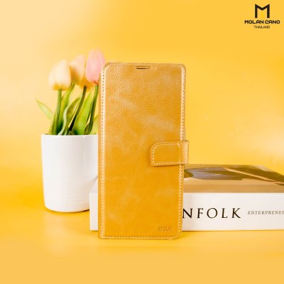 Molan Cano Issue Diary เคสฝาพับหนังพรีเมียม ช่องใส่บัตร 5 ใบ สำหรับ Samsung A37