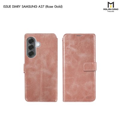 Molan Cano Issue Diary เคสฝาพับหนังพรีเมียม ช่องใส่บัตร 5 ใบ สำหรับ Samsung A37