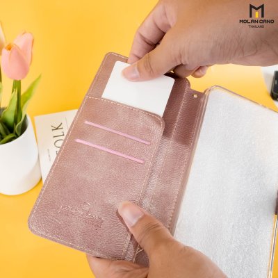 Molan Cano Issue Diary เคสฝาพับหนังพรีเมียม ช่องใส่บัตร 5 ใบ สำหรับ Samsung A37