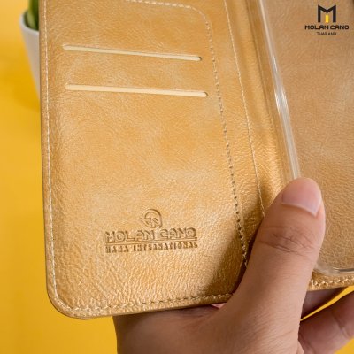 Molan Cano Issue Diary เคสฝาพับหนังพรีเมียม ช่องใส่บัตร 5 ใบ สำหรับ Samsung A37
