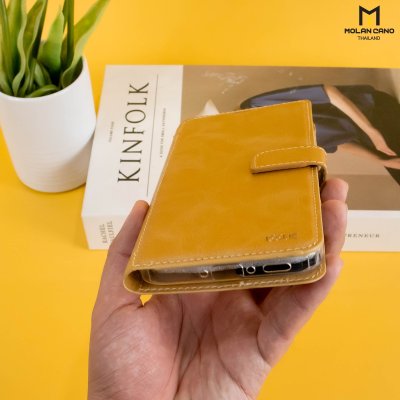 Molan Cano Issue Diary เคสฝาพับหนังพรีเมียม ช่องใส่บัตร 5 ใบ สำหรับ Samsung A37