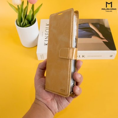Molan Cano Issue Diary เคสฝาพับหนังพรีเมียม ช่องใส่บัตร 5 ใบ สำหรับ Samsung A37