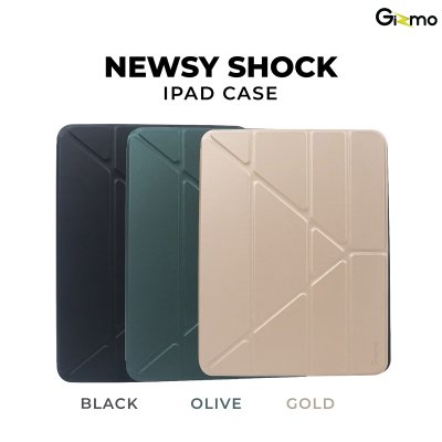 Gizmo case สำหรับไอแพด ตัวเคสเป็นเนื้อผ้า มีที่ใส่ปากกา รุ่น Newsy Shock รองรับ iPad Air4/5 / iPad Pro11