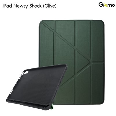 Gizmo case สำหรับไอแพด ตัวเคสเป็นเนื้อผ้า มีที่ใส่ปากกา รุ่น Newsy Shock รองรับ iPad Air4/5 / iPad Pro11