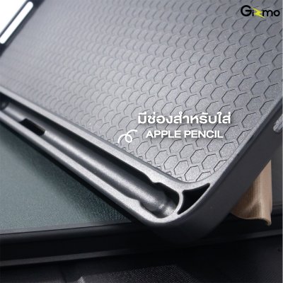 Gizmo case สำหรับไอแพด ตัวเคสเป็นเนื้อผ้า มีที่ใส่ปากกา รุ่น Newsy Shock รองรับ iPad Air4/5 / iPad Pro11