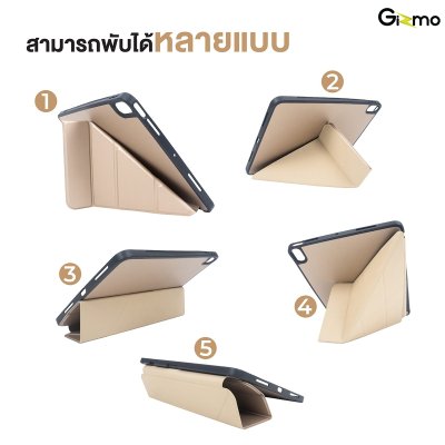 Gizmo case สำหรับไอแพด ตัวเคสเป็นเนื้อผ้า มีที่ใส่ปากกา รุ่น Newsy Shock รองรับ iPad Air4/5 / iPad Pro11