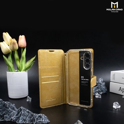 Molan Cano Issue Diary Case เคสฝาพับมีช่องใส่บัตร Samsung A56 สำหรับซัมซุง