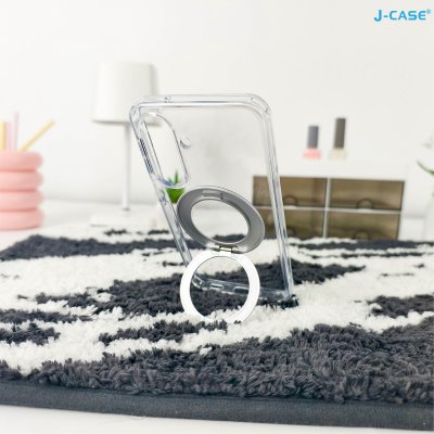 J-Case Crystal Armor Rotating MagSafe Clear Samsung Galaxy A27 5G พร้อมขาตั้งหมุน 360 องศา