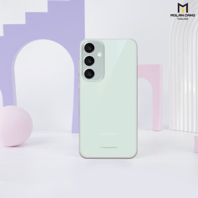 MOLAN CANO Jelly Soft Camera รุ่น Samsung Galaxy S24FE เคสใส แบบนิ่ม กันเลนส์กล้อง