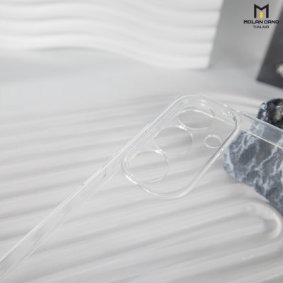 MOLAN CANO Jelly Soft Camera รุ่น Samsung Galaxy S24FE เคสใส แบบนิ่ม กันเลนส์กล้อง