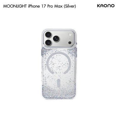 KAONO Moonlight Series MagSafe เคสใสกลิตเตอร์ ปกป้องรอบด้าน iPhone 17