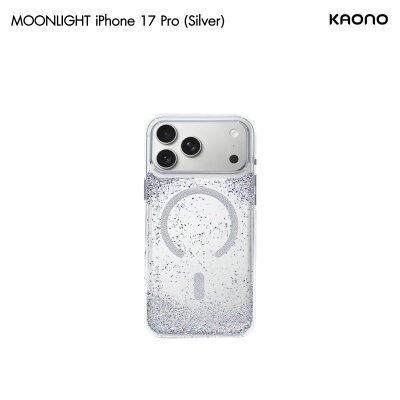 KAONO Moonlight Series MagSafe เคสใสกลิตเตอร์ ปกป้องรอบด้าน iPhone 17