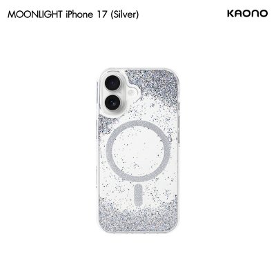 KAONO Moonlight Series MagSafe เคสใสกลิตเตอร์ ปกป้องรอบด้าน iPhone 17