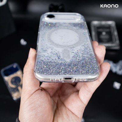 KAONO Moonlight Series MagSafe เคสใสกลิตเตอร์ ปกป้องรอบด้าน iPhone 17