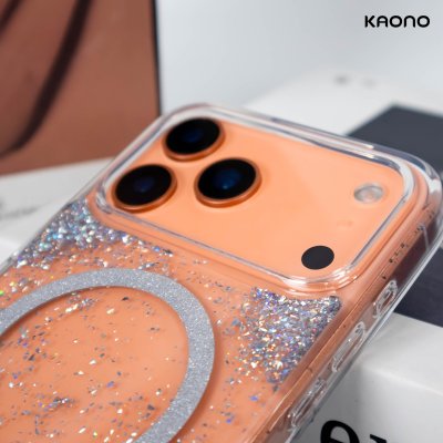 KAONO Moonlight Series MagSafe เคสใสกลิตเตอร์ ปกป้องรอบด้าน iPhone 17