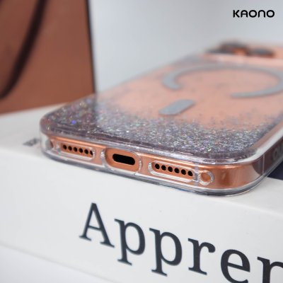KAONO Moonlight Series MagSafe เคสใสกลิตเตอร์ ปกป้องรอบด้าน iPhone 17