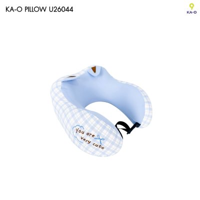 KA-O U-shape Functional Pillow Blue Cat หมอนรองคอทรงยู ลายน้องแมวสีฟ้า รุ่น U26044