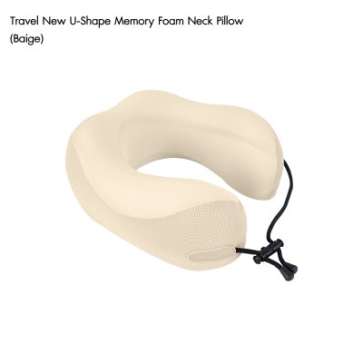 KA-O Travel New U-Shape Memory Foam Neck Pillow หมอนรองคอเมมโมรี่โฟมทรงสูง ดีไซน์ 3D กระชับต้นคอ