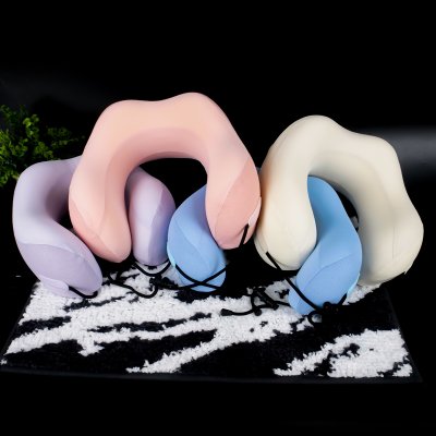 KA-O Travel New U-Shape Memory Foam Neck Pillow หมอนรองคอเมมโมรี่โฟมทรงสูง ดีไซน์ 3D กระชับต้นคอ