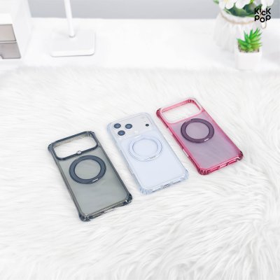 Kickpop Sparkle Airbumper Stand MagSafe Phone Case iPhone 17/18 Series เคสกันกระแทก พร้อมขาตั้งพับได้ รองรับ Magsafe