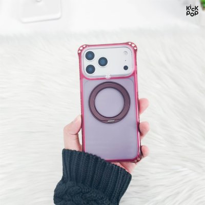 Kickpop Sparkle Airbumper Stand MagSafe Phone Case iPhone 17/18 Series เคสกันกระแทก พร้อมขาตั้งพับได้ รองรับ Magsafe