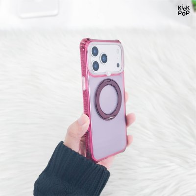 Kickpop Sparkle Airbumper Stand MagSafe Phone Case iPhone 17/18 Series เคสกันกระแทก พร้อมขาตั้งพับได้ รองรับ Magsafe
