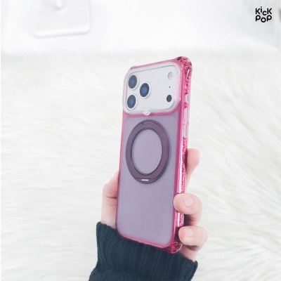 Kickpop Sparkle Airbumper Stand MagSafe Phone Case iPhone 17/18 Series เคสกันกระแทก พร้อมขาตั้งพับได้ รองรับ Magsafe