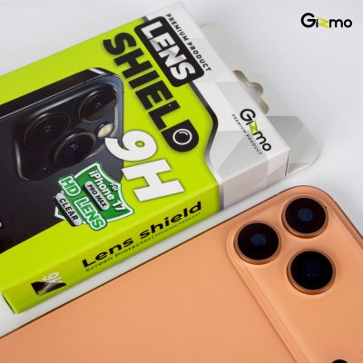 Gizmo HD Lens Shield Black กระจกกันเลนส์เต็มแผ่นขอบดำ iPhone 17