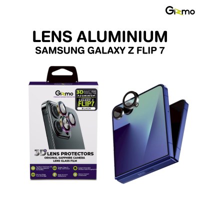 Gizmo ฟิล์มเลนส์ 3D for Samsung Galaxy Z Flip 7 รุ่น Aluminum ring Protector ปกป้องมากถึง3เท่า