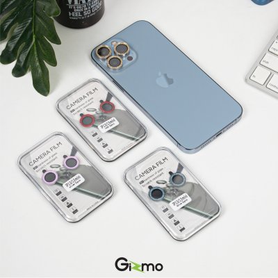Gizmo ฟิล์มกระจกเลนส์กล้อง ใสขอบเพชร ไอโฟน13 คุณภาพสูง 9H ถ่ายรูปและวิดีโอคมชัด