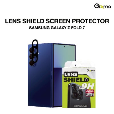 Gizmo Lens Shield Black กระจกกันเลนส์กล้อง แบบเต็มแผ่นขอบดำ สำหรับ Samsung Galaxy Z Fold7