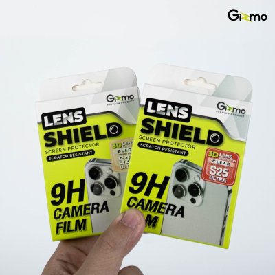 Gizmo Lens Shield Clear กระจกกันเลนส์กล้อง แบบเต็มแผ่นขอบใส สำหรับ Samsung Galaxy s25/25Plus/25Ultra